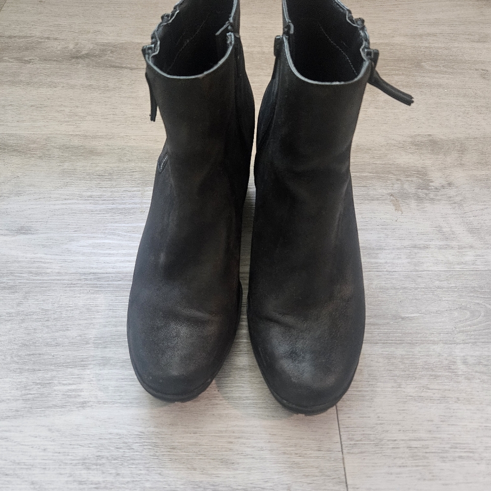 Mix No. 6 Black Platform Boot With Zipper - image 4